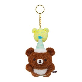 San-X Original Rilakkuma HappyForYou Series Keychain Plush - 5" Chairoikoguma