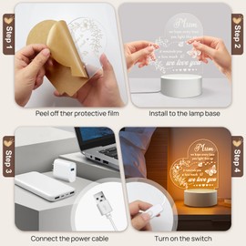 AeLion Mothers Day Gifts Mum Present - from Daughter Son, Surprises Mum Birthday Gifts Night Light, Mummy Christmas Gifts, Home Decor Bedside Presents for Mum, Stepmum, Pregnant Mum, New Mum
