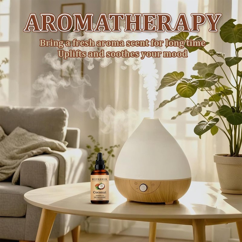 Wuvezrub Coconut Essential Oil 240ML - 100% Pure and Natural