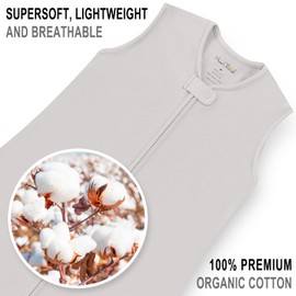 Mama Cheetah Toddler Sleep Sack with Feet 4T-5T, 0.5 TOG Organic Cotton Baby Wearable Blankets with Legs, Baby Sleeping Bag for Walkers, Early Walker X-Large