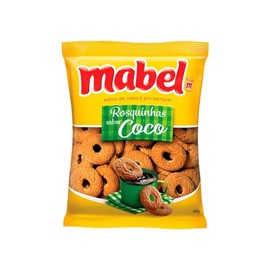 Mabel Rosquinhas sabor Coco - Mabel 350g | Coconut Cookies Mabel 12.3 Oz | Fresh & Crunchy Crisp Cookies with Yummy Coconut Flavor | Cookie Snacks for Kids and Adults, Coffee Time and More