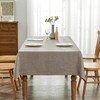 BALCONY & FALCON Rectangular Jacquard Tablecloth, Linen Look Tablecloth for