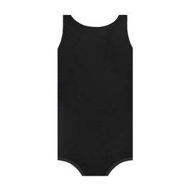 Landofgenie Men's Sleeveless Vest Bodysuit One-Piece Pyjamas Cotton Onesie Romper for Adults, black