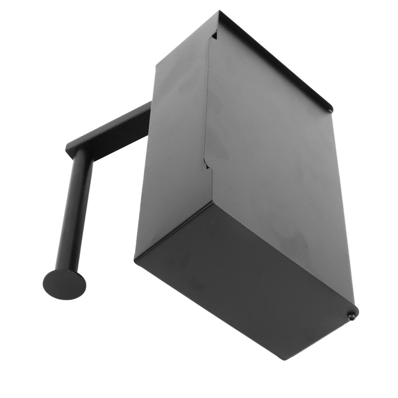Toilet Tissue Holder Box Stainless Steel Black Wall Mounted Toilet