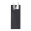 Linclass-Professional Napkin Bags 40 x 33 cm Black 1/8 Fold
