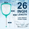 TOBEHIGHER Pool Skimmer Net with Pole, 26", Hot Tub Skimmer