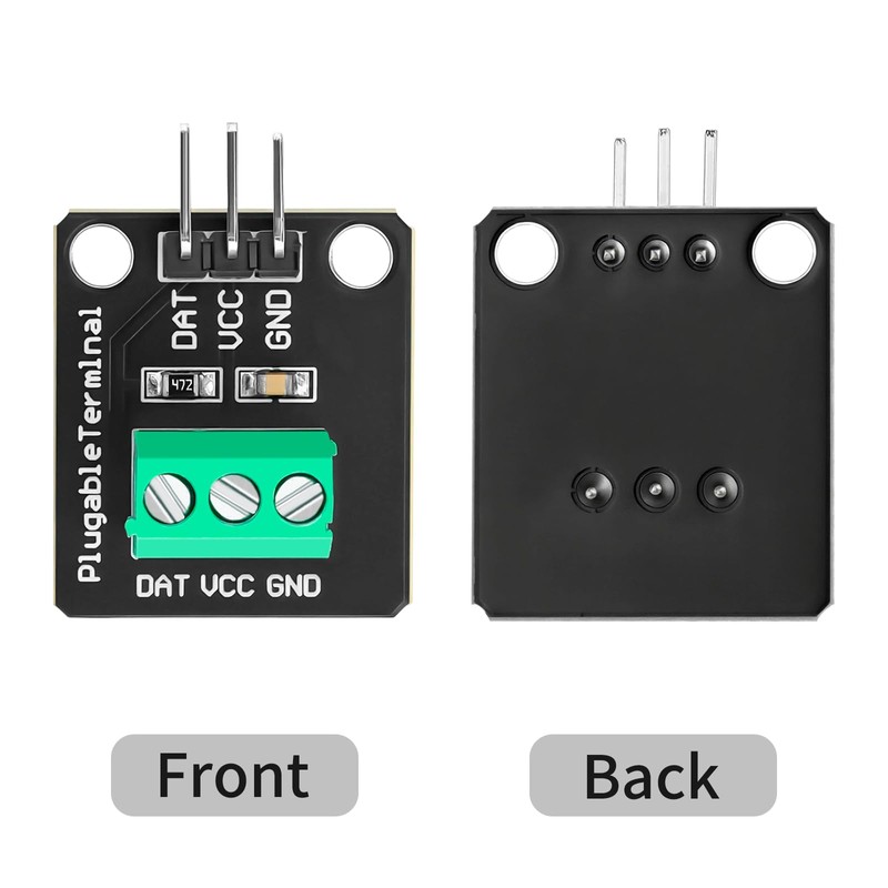 YELUFT 6 Pack DS18B20 Temperature Sensor High-Accuracy Stainless Steel Temperature