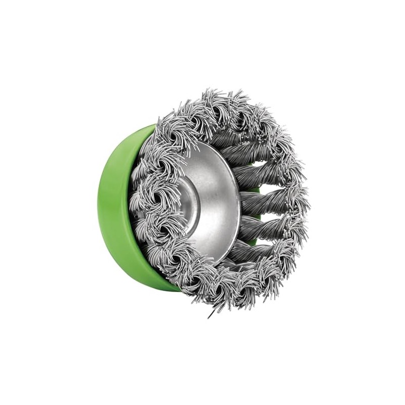 Draper 08054 Stainless-Steel Twist-Knot Wire Cup Brush, 75mm, M14