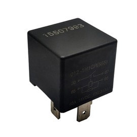 G8JN-1A7T-R-DC12 35A and HFV4 012-1H1GR 4 Pins Mini-ISO Automotive Relay with Built-in Resistor, Quick Connect