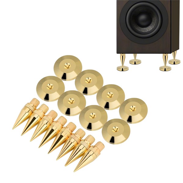 Ouitble Speaker Spikes 8 Pairs 6 x 36 mm Copper