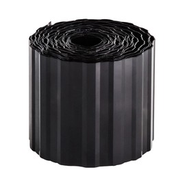 Xclou Lawn Edging for Lawn Edging, Flower Bed Edging Made of Environmentally Friendly PET, Impact and Shatterproof, Approx. 900 x 10 cm, Anthracite