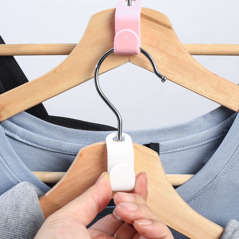 65 Pcs Clothes Hanger Connector Hooks, Space Saver Hangers, Space