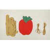 Topfunyy Back to School Glitter Banner Apple Garland Banner for