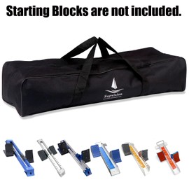 31.5in Sports Oxford Cloth Bag Fits Starting Blocks with an Overall Length of Less Than 30 Inches - Extra Large Travel Duffel Tote Gym Bag with 2-Way Durable Zippers Waterproof Strong Fabric