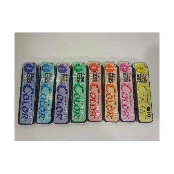 Eno Color Mechanical 0.7mm Pencil Set Lead Refill 8-Box Full Set