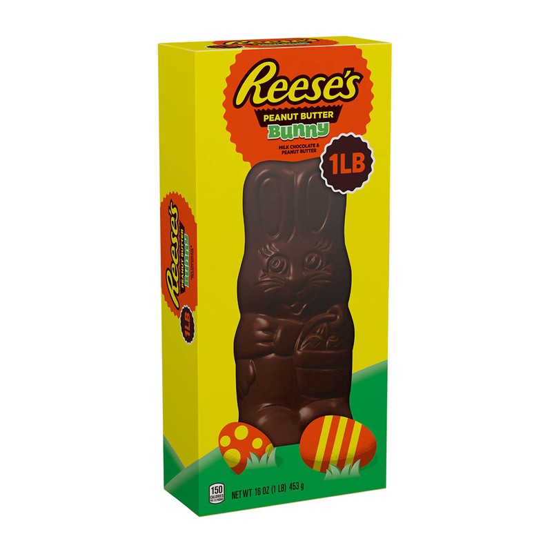 REESE'S BUNNY Milk Chocolate Peanut Butter, Easter Candy Gift Box,