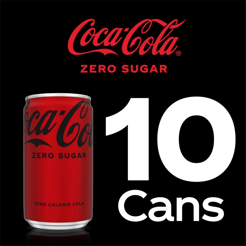 Coca-Cola Coke Zero Sugar Diet Soda, 10 Pack