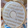 17 Year AA Medallion Opulent Pearl Tri-Plate Sobriety Chip