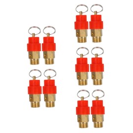 iplusmile 5sets Brass Air Compressor Pressure Relief Valve Valve 1/4'' Check 2pcs*5