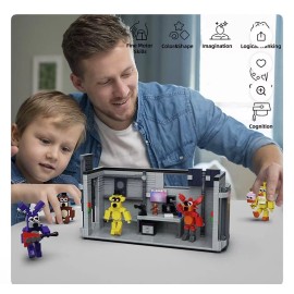 5in1 Security Breach Freddy Building Block Toy Anime Action Figures Models Colle