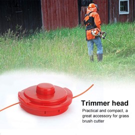 Powerful Tools Universal High Speed Tap and Go Mowing Trimmer Head Replacement Bump Feed Grass Trimming Spool Double Line for Petrol Brush Cutter Strimmer Brush Cutter/Grass Trimmer