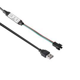 BTF-LIGHTING WS2811 WS2812B SK6812RGB(Not RGBW) Addressable RGB LED Light Portable 3Keys Mini USB SP002E Controller 600 Pixels DC5V-24V