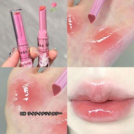 SNS Cute High Coloring and Melting Lip Makeup, Skin Tone, No Makeup Crumbling, Tinted Feel, Long Lasting for a Long Time, Lip Uneven Tone, Does Not Peel Off, Lip Gloss, Moisturizing, Glitter,