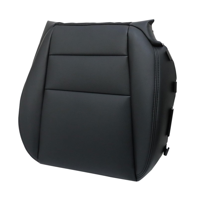 Mythoria Front Driver Side Bottom Leather Seat Cover Black Replacement