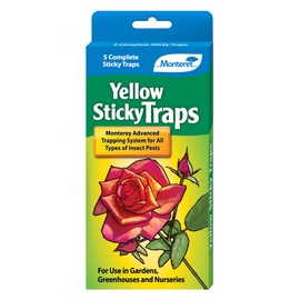 Monterey Yellow Sticky Insect Traps for All Insects, 5 Per Pack