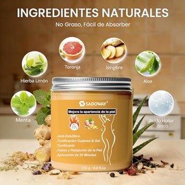 Crema Corporal de Masaje con Efecto Caliente - Gel con Ingredientes Naturales para Hidratación y Cuidado de la Piel