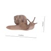 Sosoport 2sets Unique Mini Snail Figure Model Durable Plastic Snail