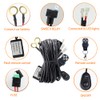 LED Work Lights Bar Remote Wiring Harness Kit 12V 40A