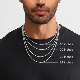 Silver Cross Pendant Necklace for Men Faith Stainles Steel Cross Chain Necklace Religious Christian Jewelry Gifts for Men 22 Inches