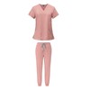 Baoblaze Women Uniform Scrubs Set Top and Pants Durable V