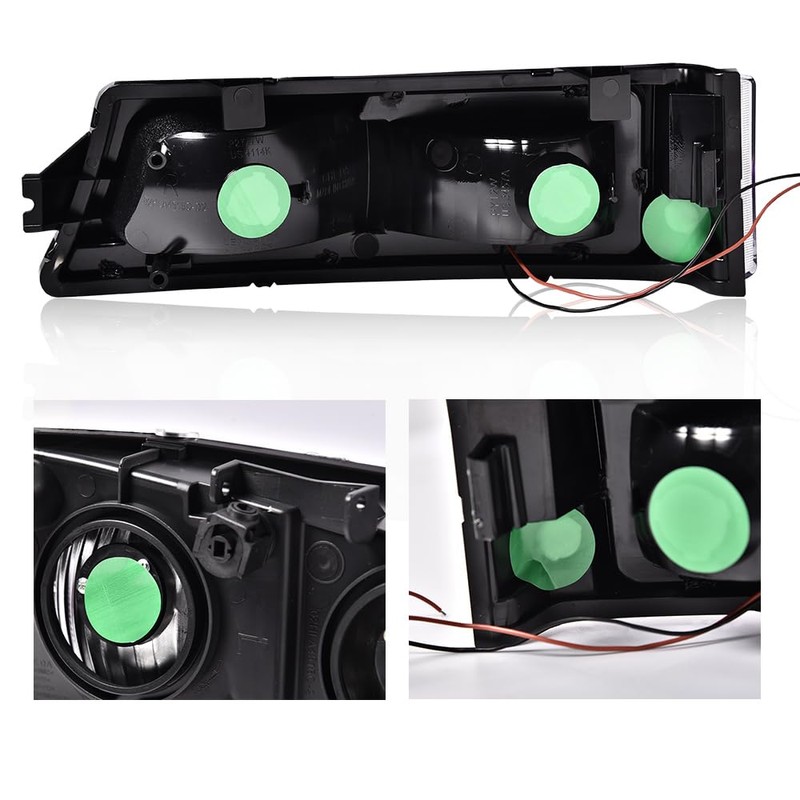DOTCOM LED Headlights Assembly,Compatible with 2003-2006 Chevy Avalanche 1500 2500/Silverado