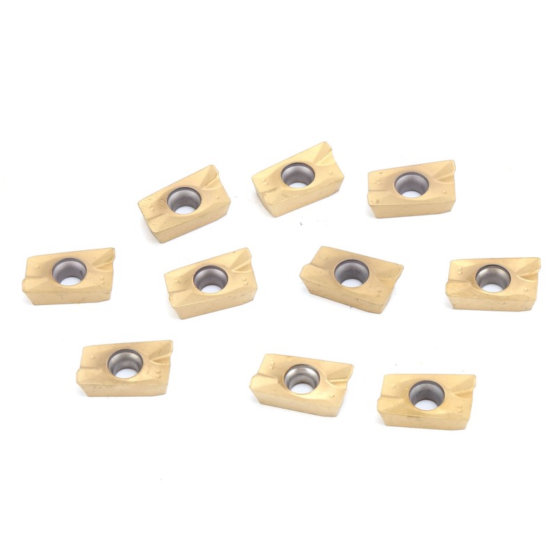 10Pcs Milling Inserts APMT1604 Cemented Carbide Yellow Coating Accessorie for