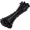 Black Cable Ties, 300mm x 3.6mm, Pack of 100, 12"