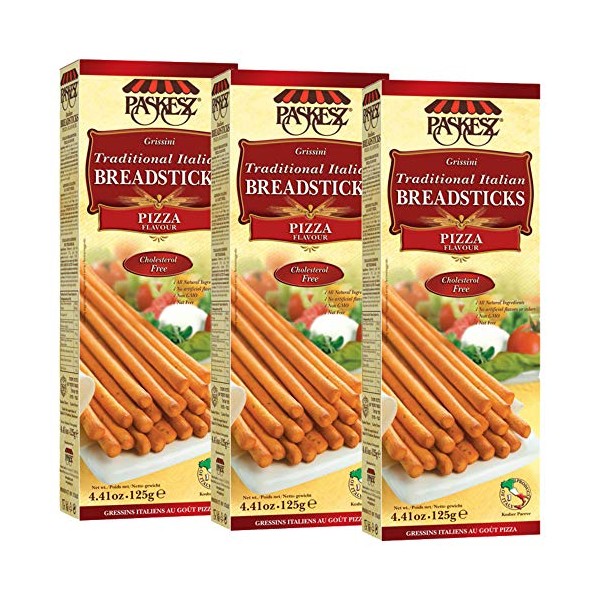 Grissini Breadsticks, Pizza - All Natural Traditional Italian Breadsticks, Non-GMO