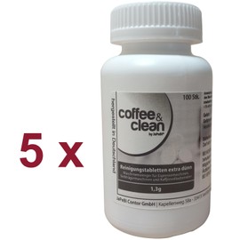 500 Cleaning Tablets 1.3 g Extra Thin for WMF Sage Portafilter Machines