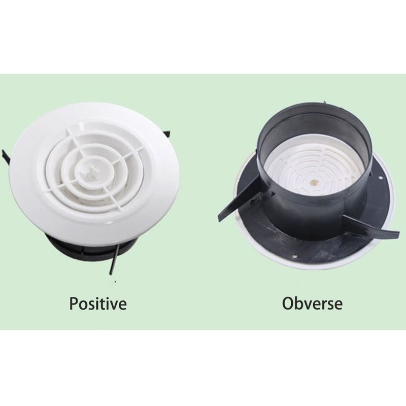 Circle Air Vent Grille Cover, Round Ventilation Grille, Mini ABS