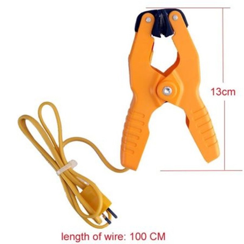 Type K Pipe Clamp Temperature Lead Probe HVAC Pipes Jaw