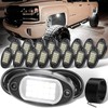YONEDA Rock Lights for Trucks(16 Pods White with 13yd Wire)
