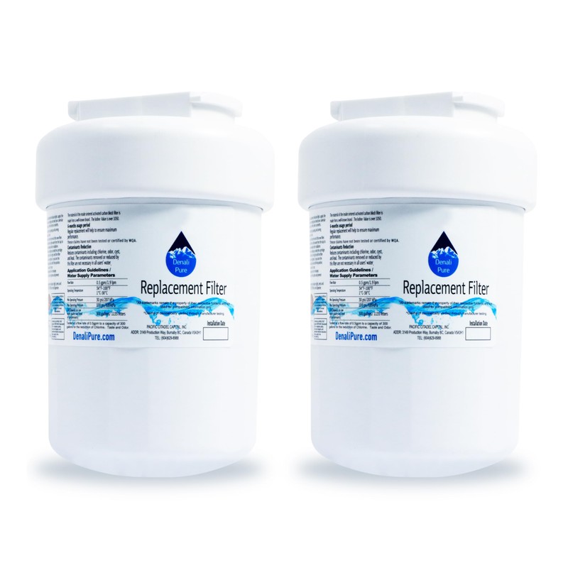 2-Pack Replacement for General Electric HSM25GFRASA Refrigerator Water Filter -