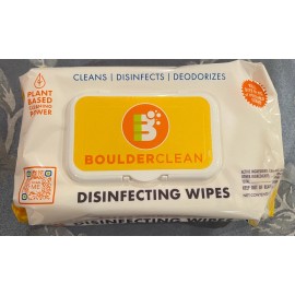 Boulder Clean Disinfecting Wipes, 72 Count Plant Based Cleaner; 1 FULL case