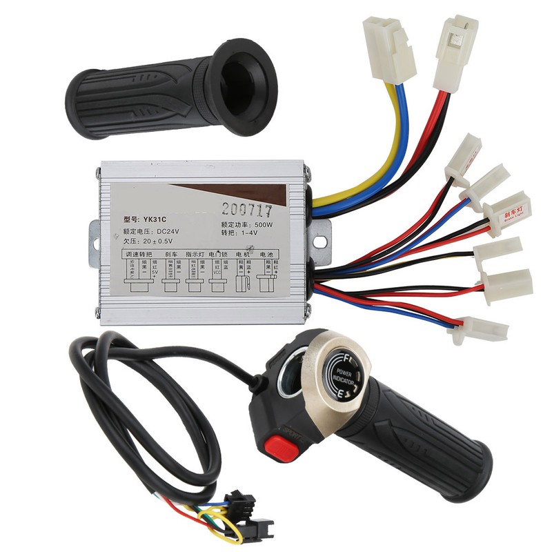 24V 500W Brush Controller with LCD Display Electric Quantity Throttle