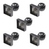 Plum Fittings 2" x 2" Square Black Aluminum Ball Post