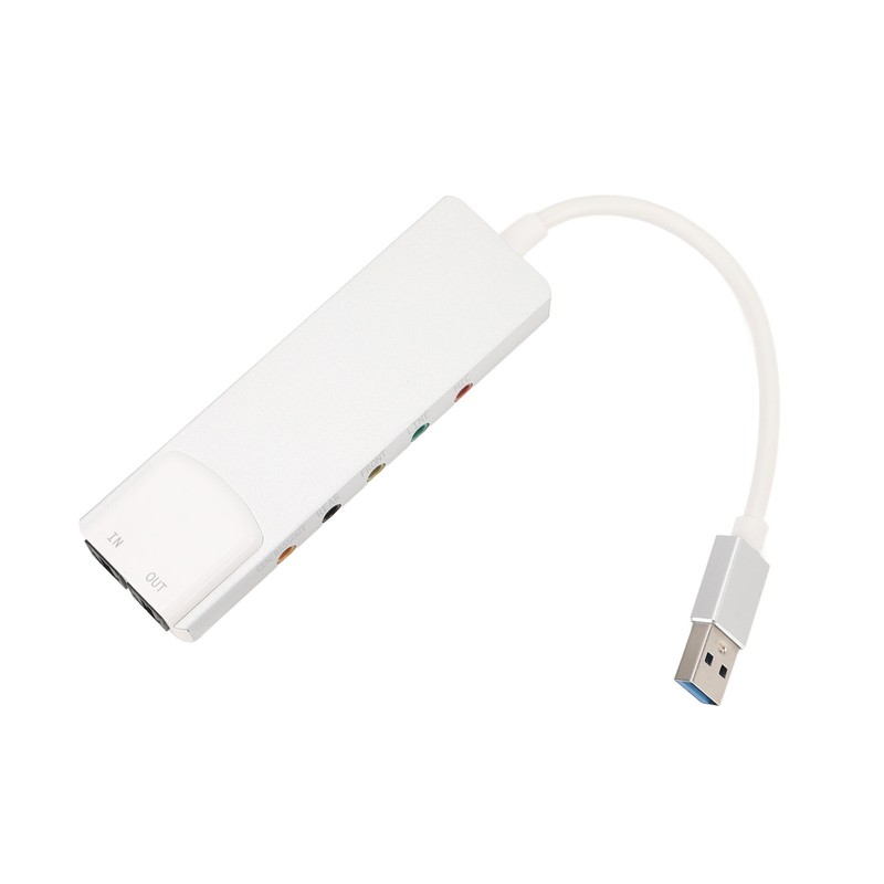 USB Sound Card Supports 5.1 7.1 Channels Rich Interfaces Plug