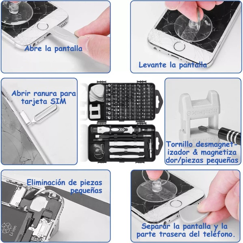 Zakulu Kit De Desarmadores Y Herramientas De Precisión 115 En