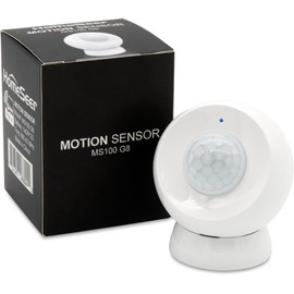 HomeSeer MS100 G8 800 Series Z-Wave Plus Wireless Long Range Security Infrared PIR Motion Sensor | Works with HomeSeer, Home Assistant, Hubitat and Other Smart Home Hubs
