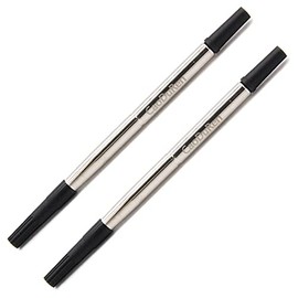 CaoDuRen Tip: 0.7mm, 4.56” 116mm Long, 0.28" 7 mm Diameter, Ballpen Rollerball Compatible Pen Refills. Compatible with Parker Item Numbers: 1905323, 3021531, German Ink, (Black 2PCS)